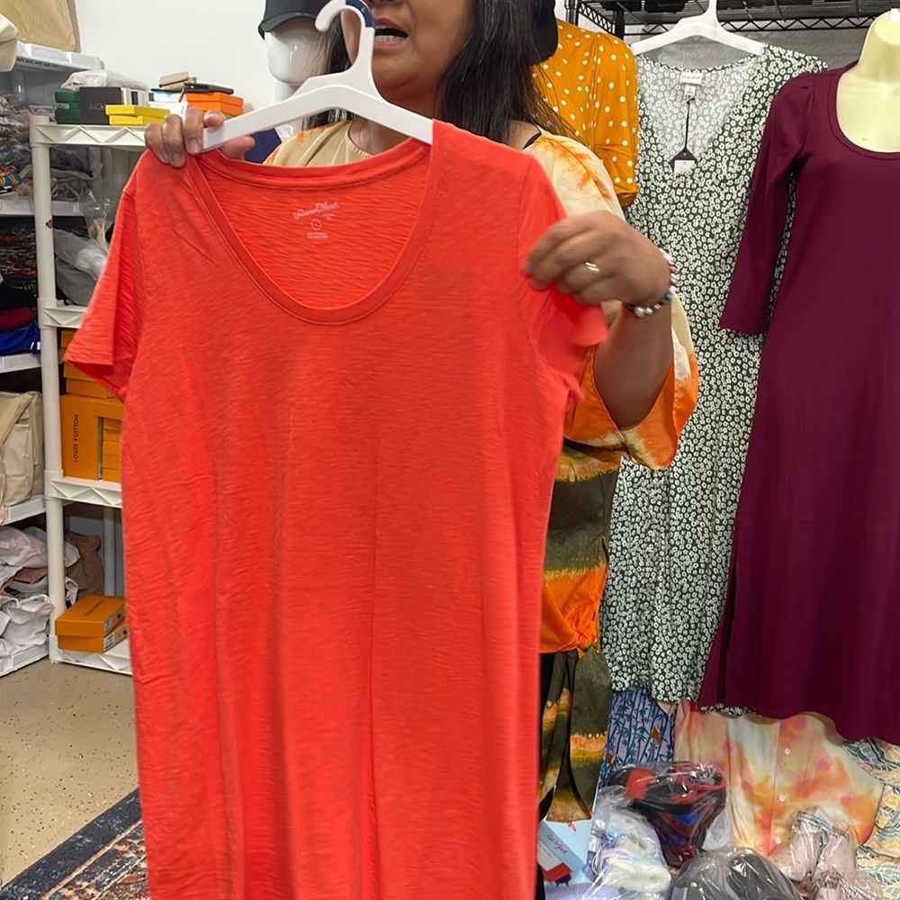 Tshirt Dress Orange